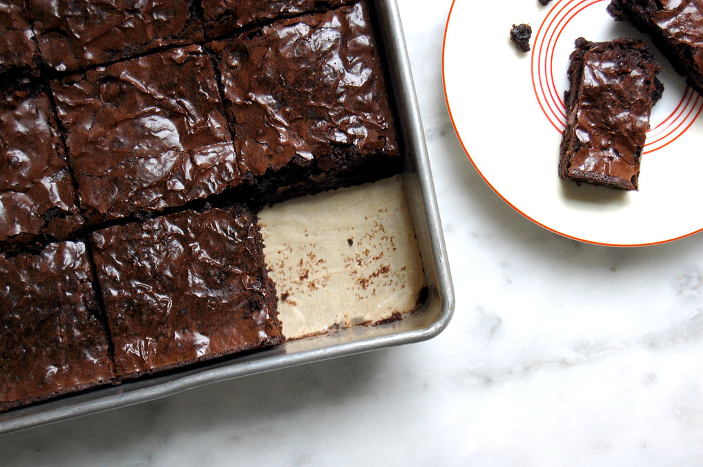 How to Make Box Brownies Better - Cookie Dough and Oven Mitt