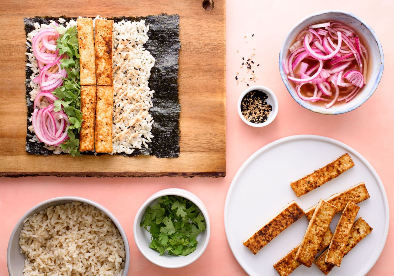 sushi burrito vegetables food photographer