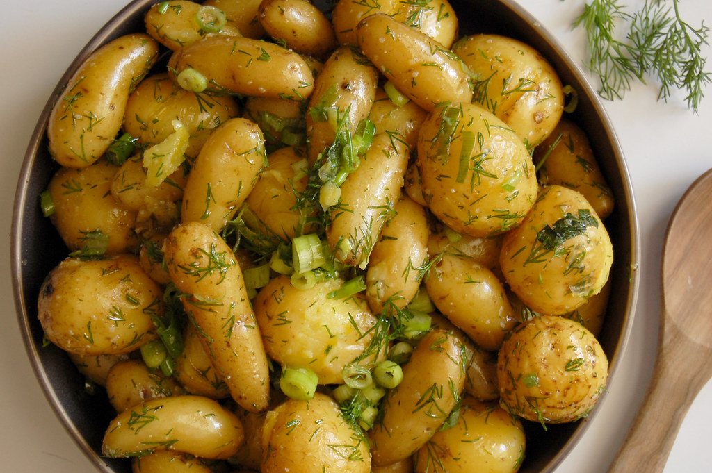 New Potatoes with Scallions — More Than Gourmet