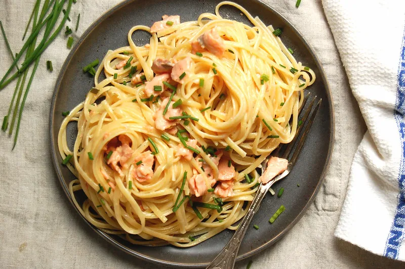 Creamy Smoked Salmon Pasta: Recipe - Unpeeled Journal