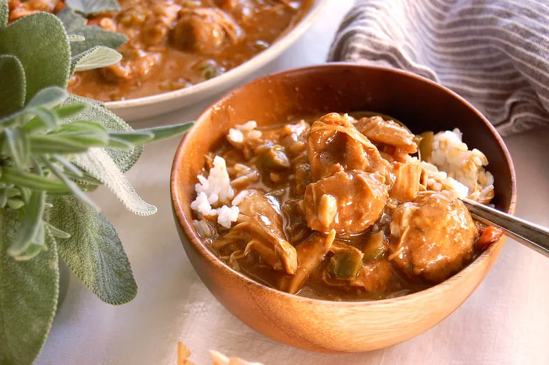 Cajun Leftover Turkey Soup (Low Carb Gumbo)