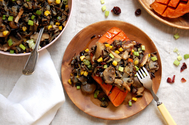 Native American Recipe Wild Rice Sweet Potato Unpeeled