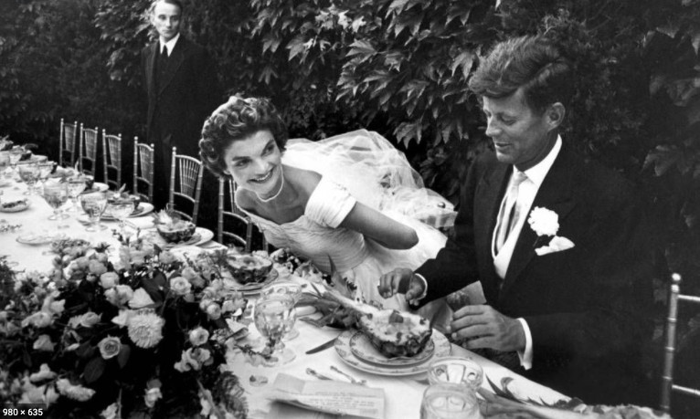 JFK and Jackie Kennedy Wedding Photo