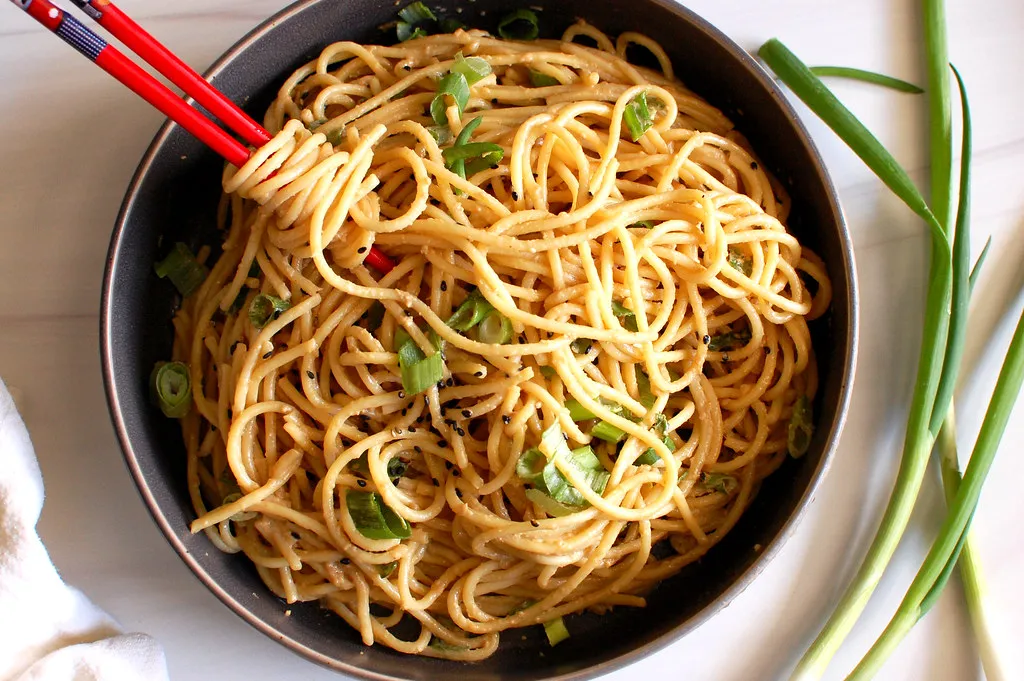 Spicy Sesame Noodles With Chicken and Peanuts Recipe - NYT Cooking