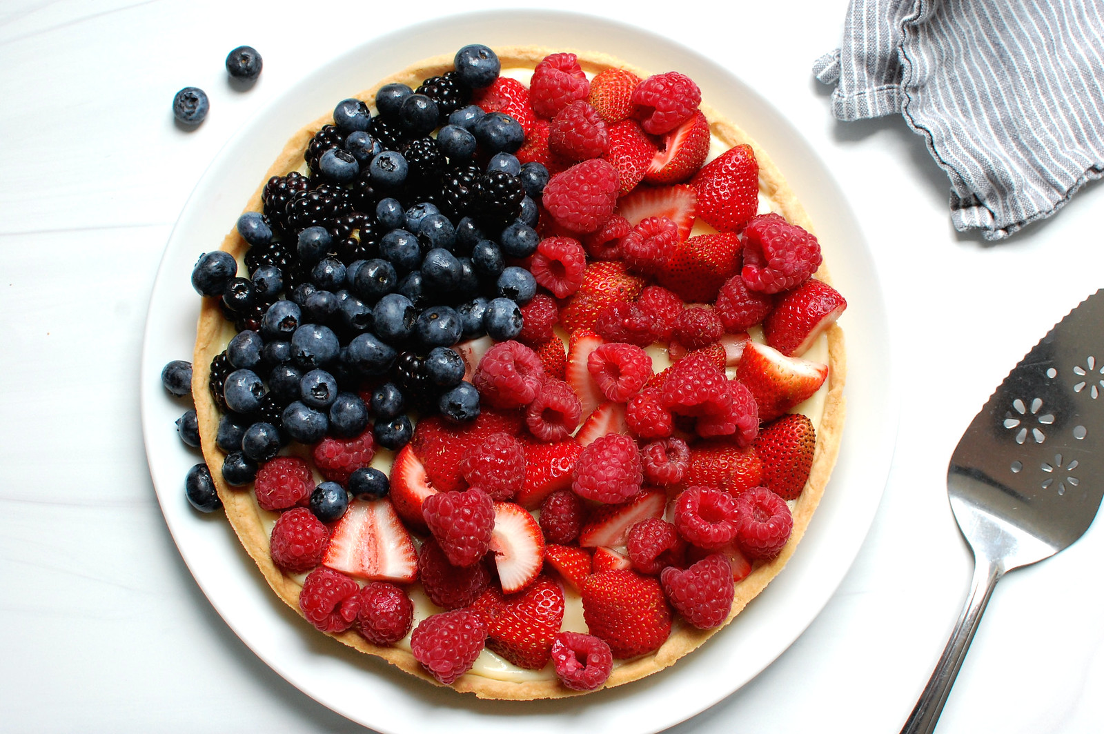 American Flag Berry Fruit Tart Recipe 4th Of July Desserts Unpeeled