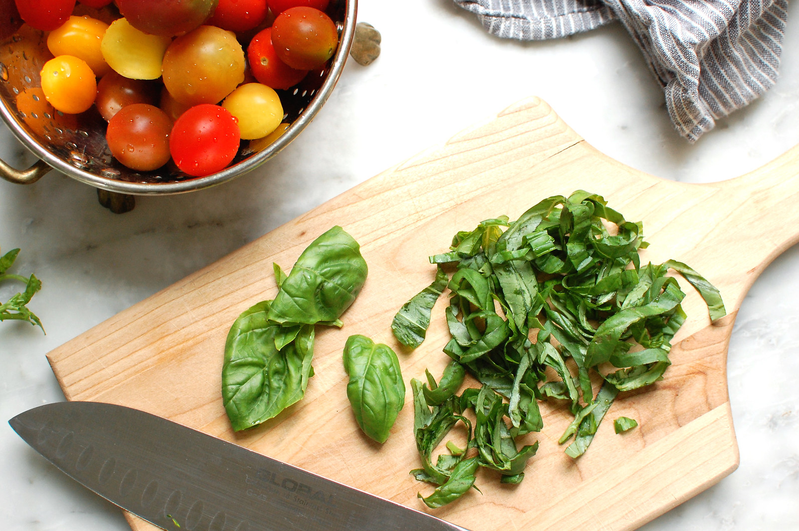 How to Chiffonade Basil Knife Cuts 101 Unpeeled Journal