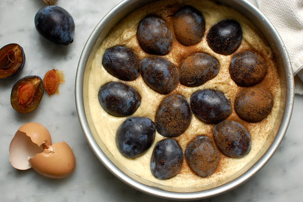 Peach and Plum Up-Side Down Cake | Gimme Delicious