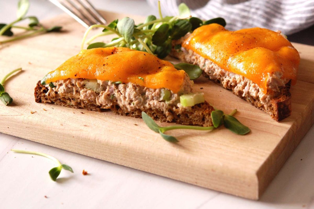 Open Face Tuna Melt recipe