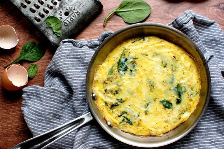 Easy Spinach and Egg Frittata Recipe Unpeeled Journal