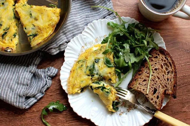 Easy Spinach And Egg Frittata Recipe Unpeeled Journal 