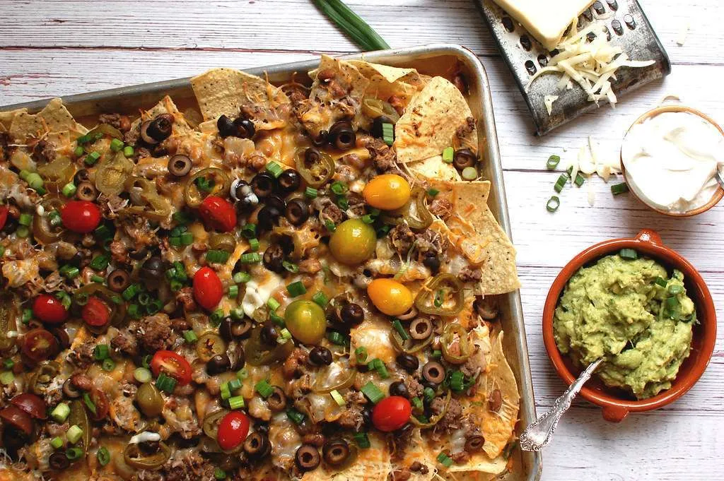 Loaded Skillet Nachos - Diary of A Recipe Collector