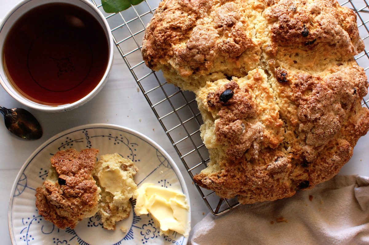 spotted dog Irish soda bread