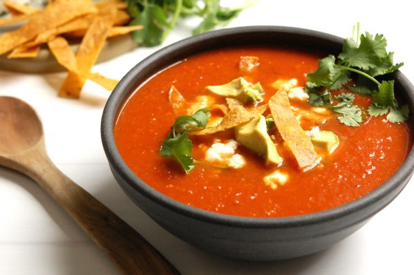sopa de tortilla recipe (sopa Azteca or tortilla soup)