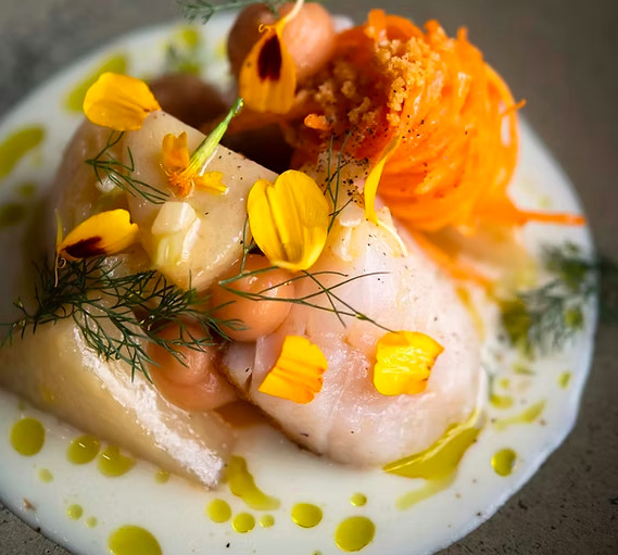 dish from eels restaurant paris