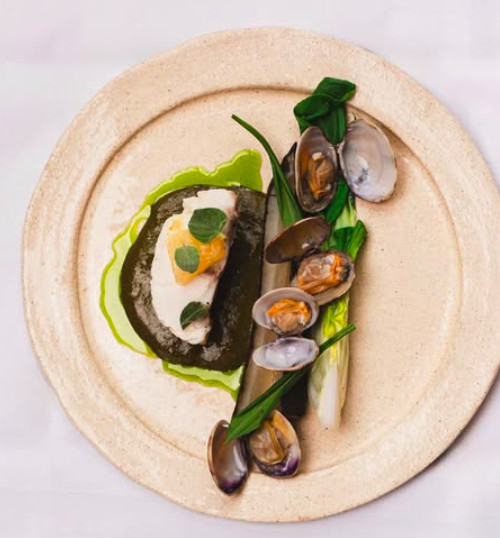 plate of food from trendy restaurant Paris Double