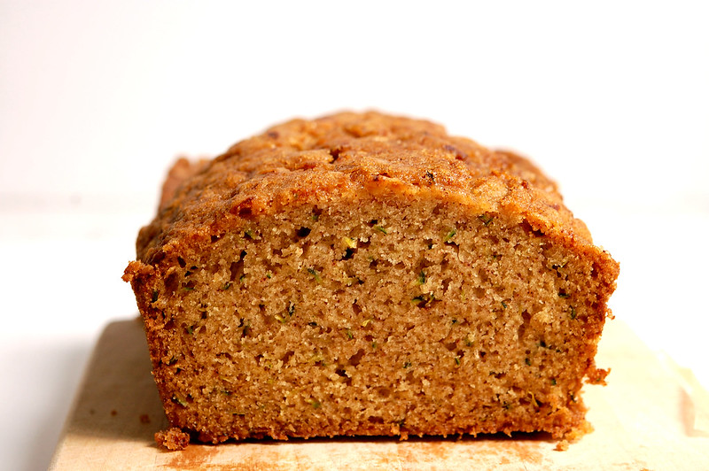 baked zucchini cake loaf