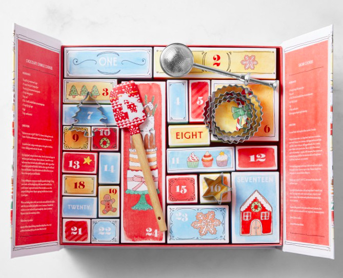 cookie baking supplies advent calendar williams-sonoma