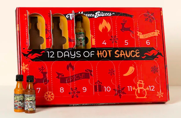 Uncommon goods 12 days of hot sauce Advent calendar 2025
