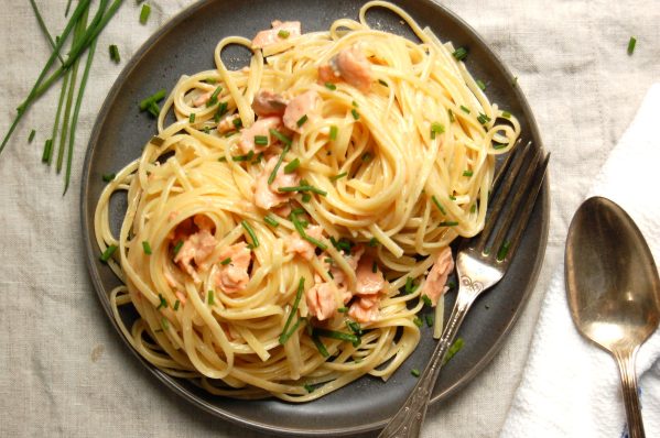 smoked salmon pasta
