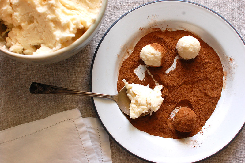 historic, traditional Philly Irish potatoes made from buttercream, coconut, and cinnamon