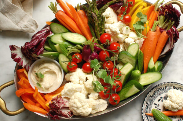 crudite platter with dip