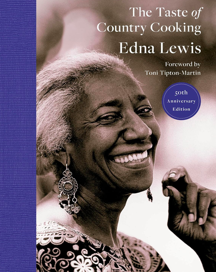 The Taste of Country Cooking cookbook cover by Edna Lewis, 50th anniversary edition